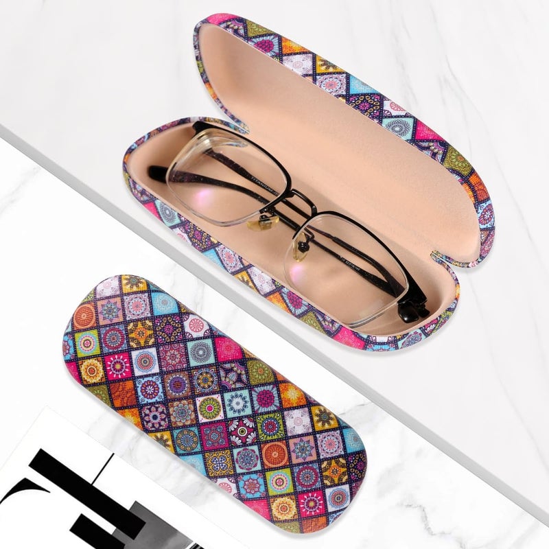 PERFECTSIGHT Store Hard Shell Eyeglasses Case, PU Leather Protective Glasses Case, Cute Eyeglass Case for Women Men Girls - Image 5